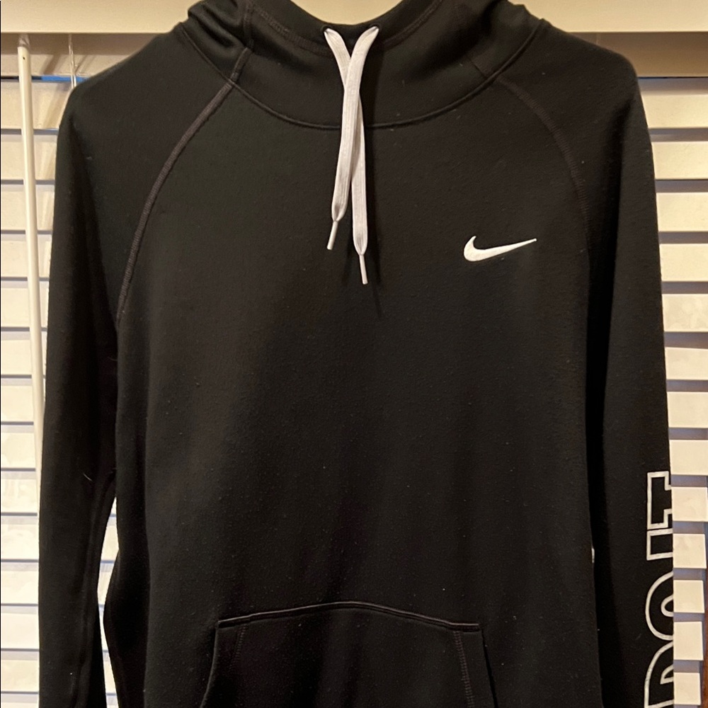 Women’s Nike Black Hoodie with White Accents size large
